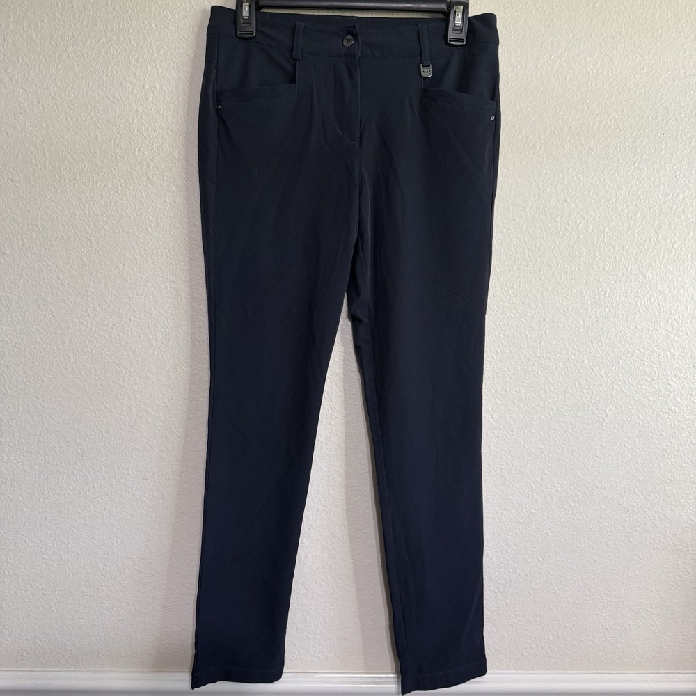 PING KAITLYN Waterproof Stretch Golf Pants Wms 6 / 28" Waist‎ Navy Blue *READ*